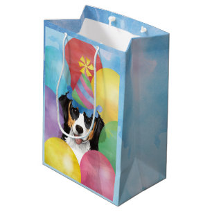 Mediana Bolsa de Regalo Medio Berner Balloons de Cumpleaño