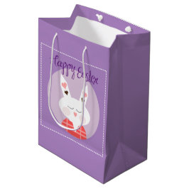 Mediana Bolsa de regalo medio de conejo de Pascua Feliz