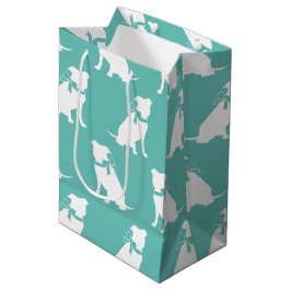 Mediana Bolsa de regalo medio Pit Bulldog Puppy Pitbull