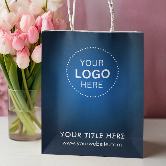 Mediana Bolsa de regalo moderna de negocios minimalista (Minimalist Business Modern Gift Bag)