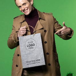 Mediana Bolsa de regalo moderna de negocios minimalista