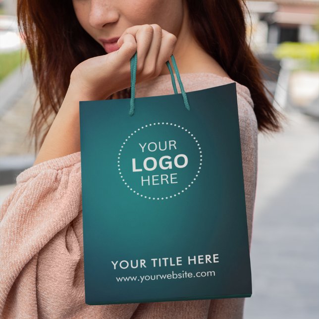 Mediana Bolsa de regalo moderna de negocios minimalista (Minimalist Business Modern Gift Bag)