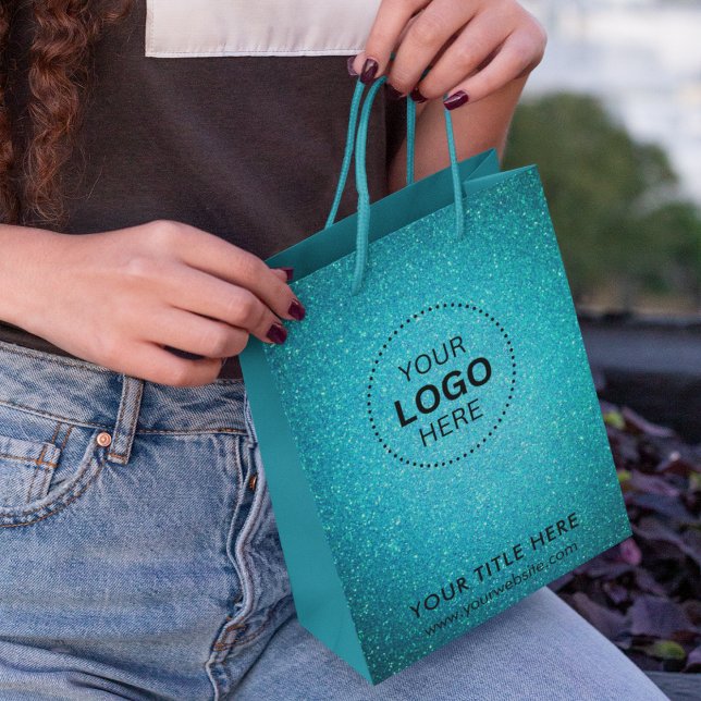 Mediana Bolsa de regalo moderna de negocios minimalista (Minimalist Business Modern Gift Bag)