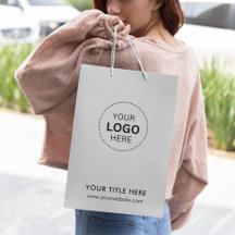 Bolsa de regalo moderna de negocios minimalista