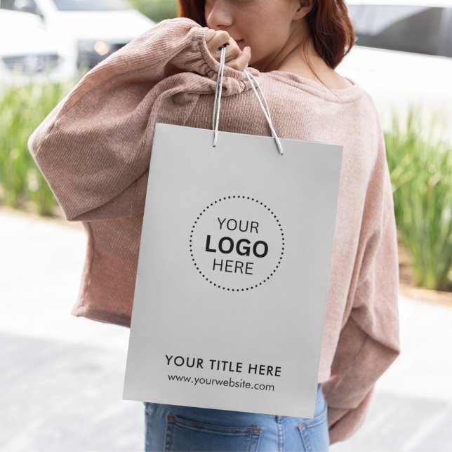 Mediana Bolsa de regalo moderna de negocios minimalista (Minimalist Business Modern Gift Bag)