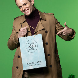 Mediana Bolsa de regalo moderna de negocios minimalista