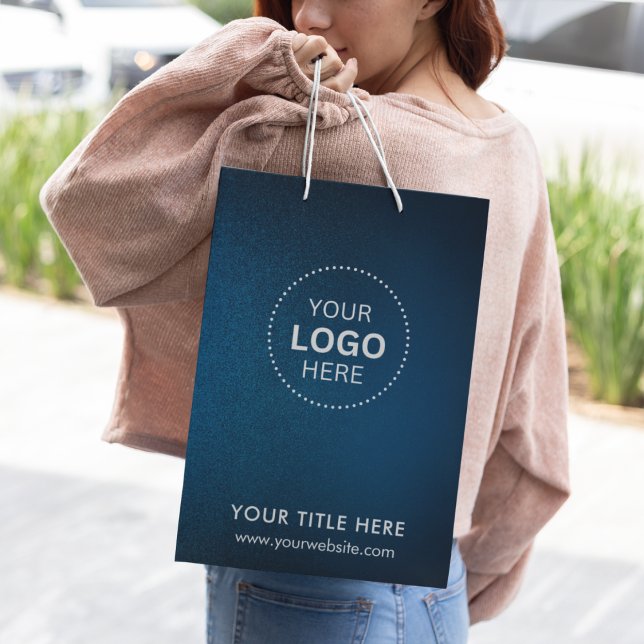 Mediana Bolsa de regalo moderna de negocios minimalista (Minimalist Business Modern Gift Bag)