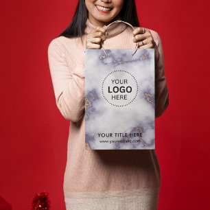 Mediana Bolsa de regalo moderna minimalista para negocios