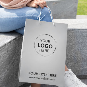Mediana Bolsa de regalo moderna minimalista para negocios