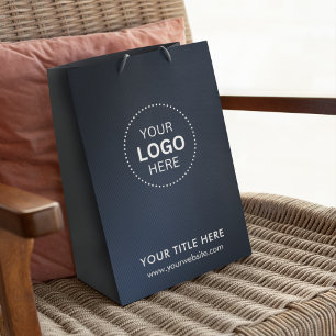 Mediana Bolsa de regalo moderna minimalista para negocios