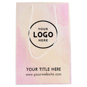 Mediana Bolsa de regalo moderna para negocios minimalista