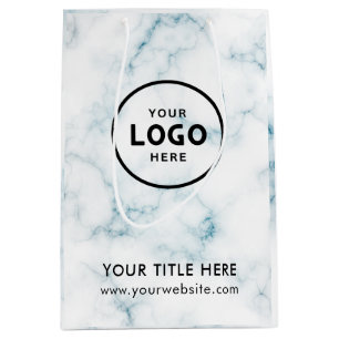 Mediana Bolsa de regalo moderna para negocios minimalista