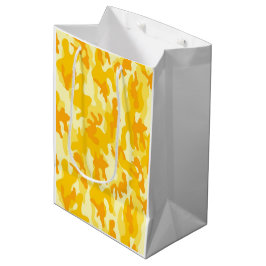 Mediana Bolsa de regalo multipropósito de camo amarillo do