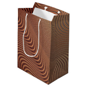Mediana Bolsa de regalo ondulada abstracta