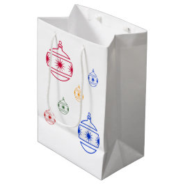 Mediana Bolsa de regalo - Ornamentos de Navidad