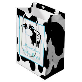 Mediana Bolsa de regalo para baby shower de vaca lechera a