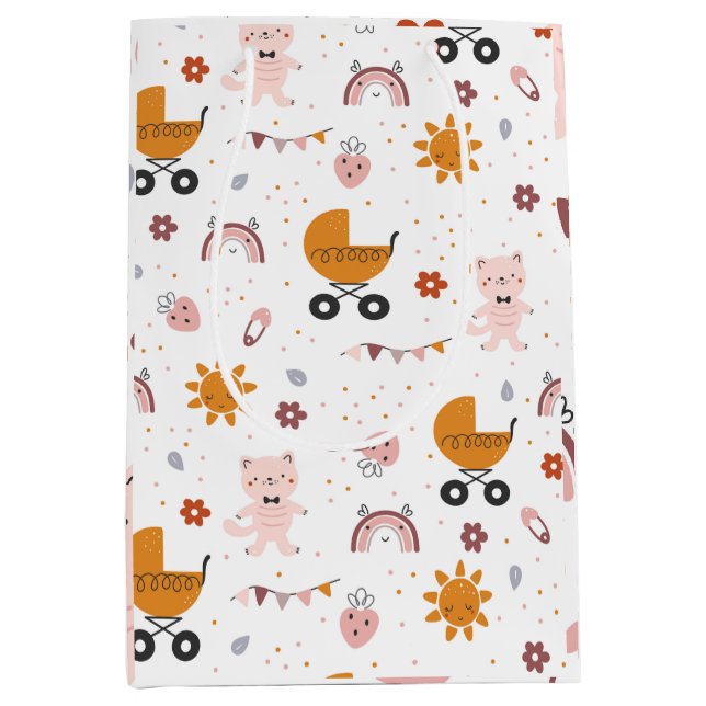 Mediana Bolsa de regalo para bebé (Anverso)