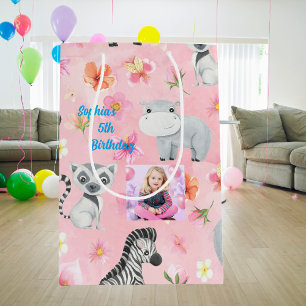 Mediana Bolsa de regalo para bebés y niños Cumpleaños trop