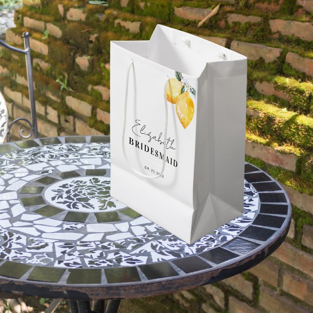 Mediana Bolsa de regalo para dama de honor con limones de  (Subido por el creador)