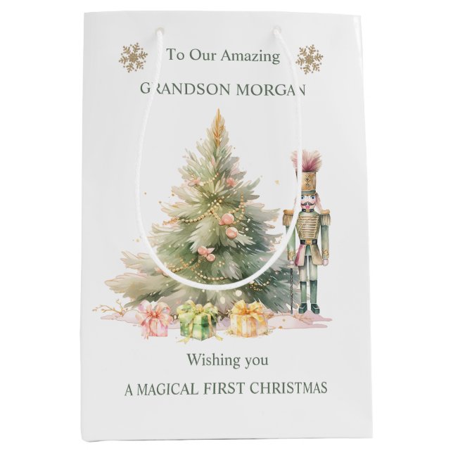 Mediana Bolsa de regalo para el bebé de los Navidades de N (Anverso)