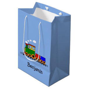 Mediana Bolsa de regalo para el diseño del tren pequeño