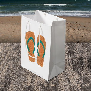 Mediana Bolsa de regalo para el Fiesta naranja Summer Beac