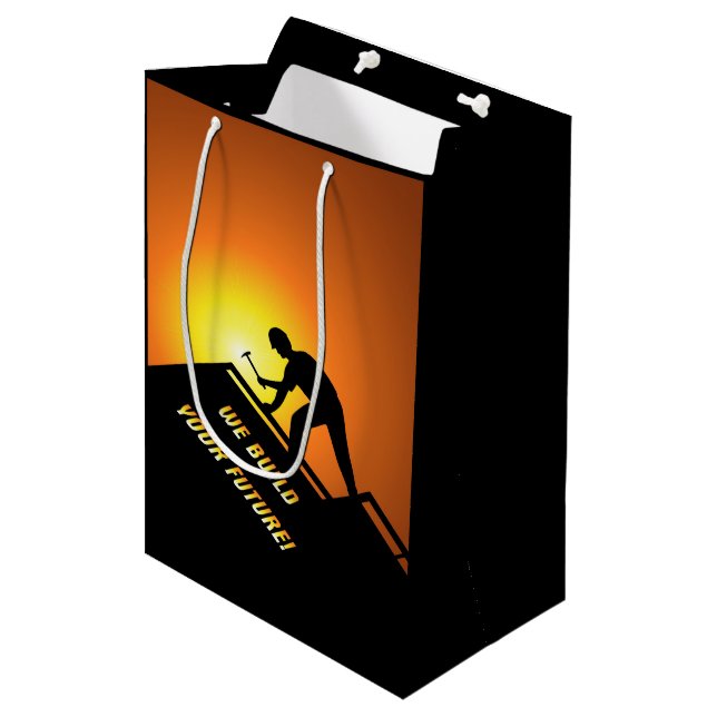 Mediana Bolsa de regalo para el techo (Angulo Anverso)