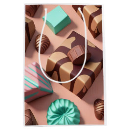 Mediana Bolsa de regalo para el tema del chocolate