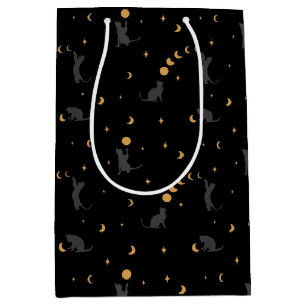 Mediana Bolsa de regalo para gatos y fases de la luna
