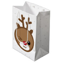 Bolsa de regalo para los Navidades de renos de Kaw