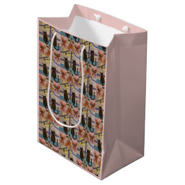 Mediana Bolsa de regalo para Navidades de gato negros