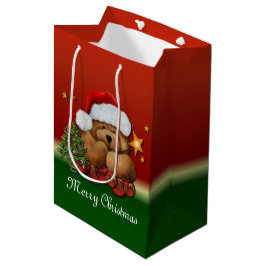 Mediana Bolsa de regalo para Navidades medianos de Santa B