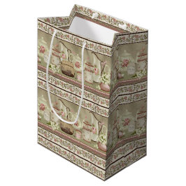 Mediana Bolsa de regalo para Rosas y té de bolsitas de bol
