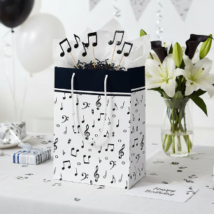 Mediana bolsa de regalo pequeña con tema musical