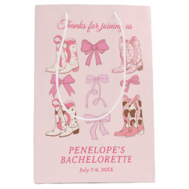 Mediana Bolsa de regalo personalizada del oeste Botas y la