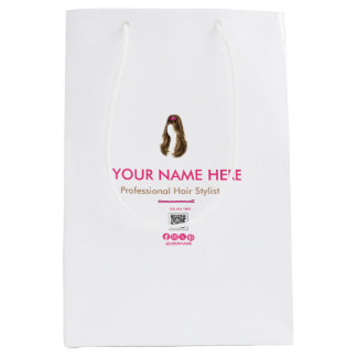 Mediana Bolsa de regalo personalizada para estilista de ca
