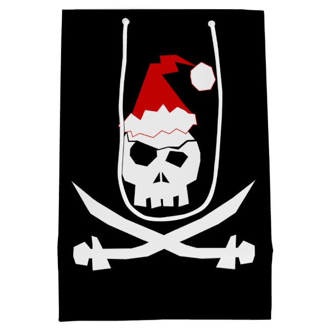 Mediana Bolsa de regalo Pirate Santa Medium (Reverso)