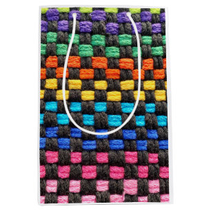 Mediana Bolsa de regalo Retro Potholder Check