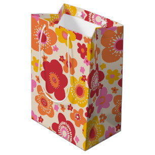 Mediana Bolsa de regalo retro y mod 60 s 70