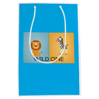Mediana Bolsa de regalo Safari Wild One