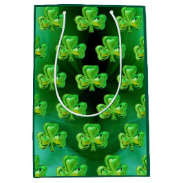 Mediana Bolsa de regalo Shamrock Día de San Patricio