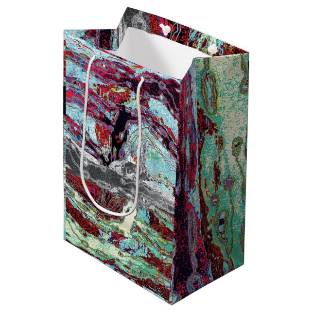 Mediana Bolsa de regalo – Strata Pulse (Angulo Anverso)