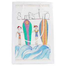 Mediana Bolsa de regalo Surfs Up