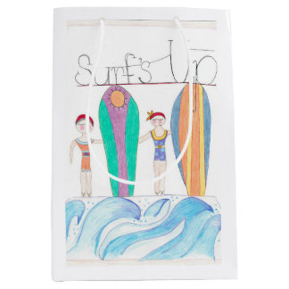 Mediana Bolsa de regalo Surfs Up