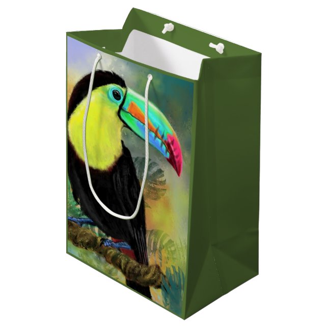 Mediana Bolsa de regalo Toucan Toco (Angulo Anverso)