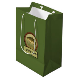 Mediana Bolsa de Regalo Verde de Oliva Oscura de Largemout