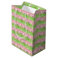 Bolsa de Regalo Vertical de Peonía de Belleza Fluy
