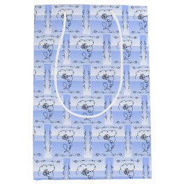 Mediana Bolsa de regalo vertical de Vinca de belleza fluye