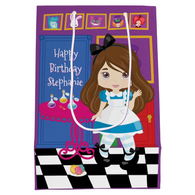 Mediana Brunette Alice - Beba Bolsa de regalo media (Reverso)