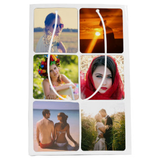 Mediana Cargar la bolsa de regalo del medio de la foto